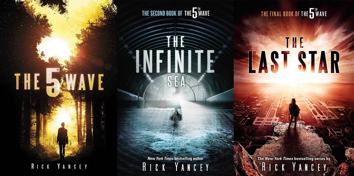 Covers for the 5th Wave trilogy